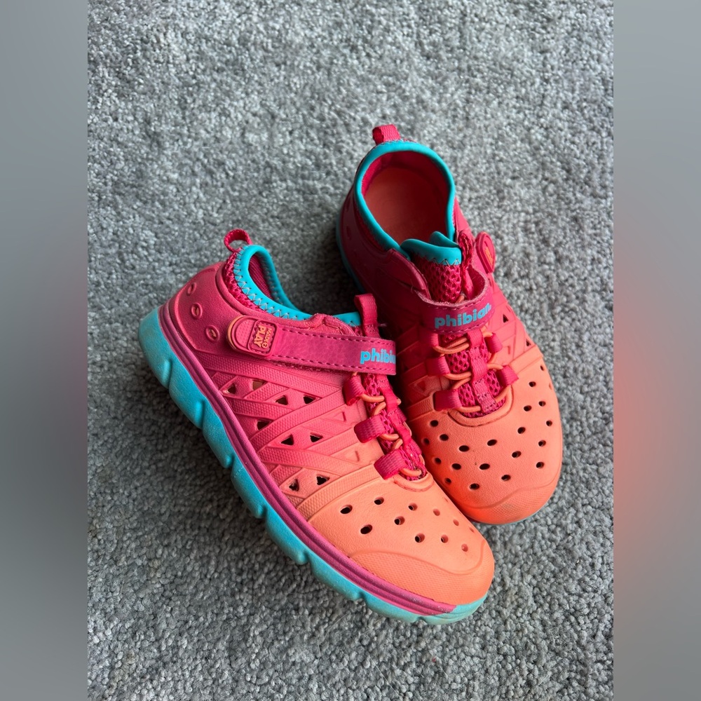 Stride Rite Kids' Coral Pink Aqua Water Shoes